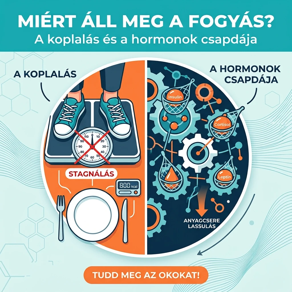 Miért áll meg a fogyás? A koplalás és a hormonok csapdája (Kalóriakalkulátor)