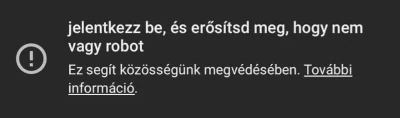 Youtube Captcha belépési hiba